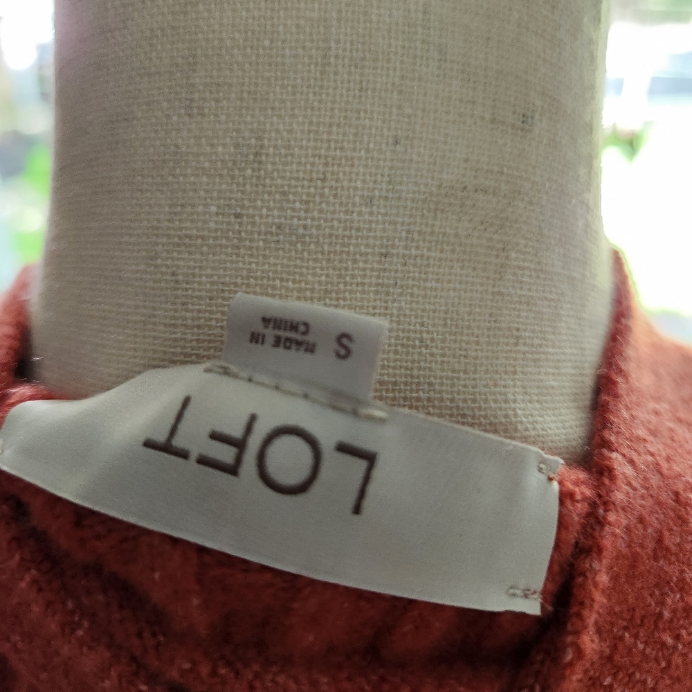 LOFT Ribbed Cardigan Sweater - Picture 2 of 3